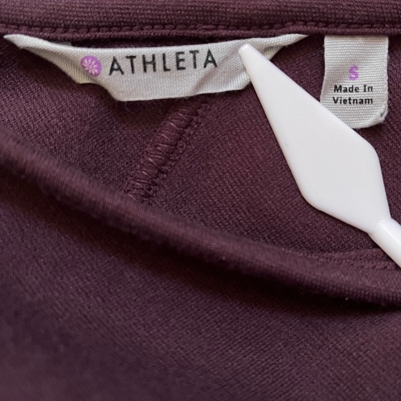 Athleta WINTER Dress Womens S HEAVY Casual Ponte Knit Stretch Long Sleeve Zip - Picture 3 of 10